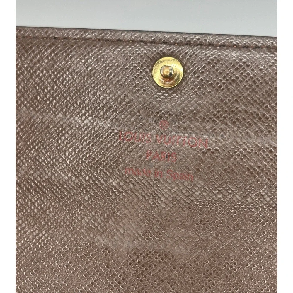 Louis Vuitton Damier Ebene Canvas Long Wallet Zippy‎ #72